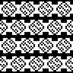 Poster - Pixel simple pattern. Vector seamless pixels ornament.