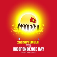 vector illustration for Vietnam  independence day - 2 September