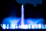 Fototapeta  - Night fountain with lights
