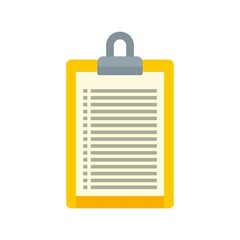 Poster - Storage card list icon flat isolated vector