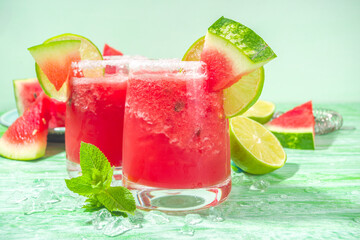 Wall Mural - Cold watermelon margaritas