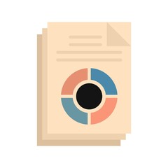 Poster - conversion rate icon flat isolated vector