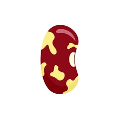 Sticker - Kidney bean plant icon flat isolated vector