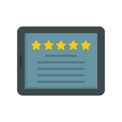 Poster - premium tablet icon flat isolated vector