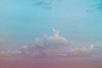 Wall Mural - sky pink and blue colors and sky abstract background