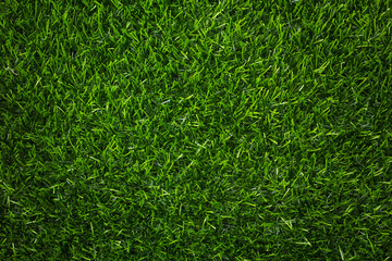 Wall Mural - top view artificial green grass texture for background