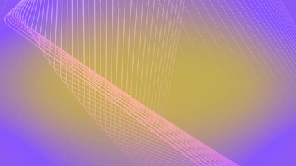 Poster - Twisted lines graphic modern pattern. 3d rendering loop animation 4K UHD