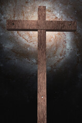 Canvas Print - Cross in Space