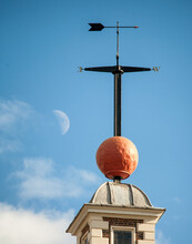 Vertical Shot Of The Roof Of The Royal Observatory, Greenwich In The UK