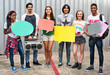 © Rawpixel.com - Diverse Group People Holding Speech Bubble Concept
