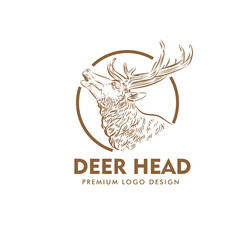Wall Mural - deer head design vector illustration