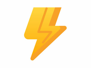 Wall Mural - electric power lighting thunder single isolated icon with smooth style