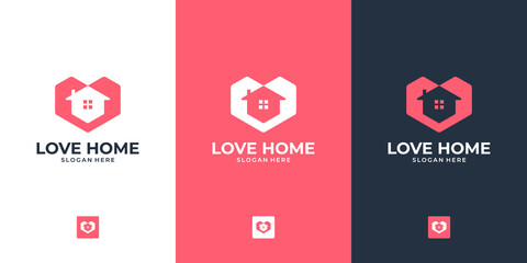 Wall Mural - Modern house logo design with flat and minimalist concept for real estate