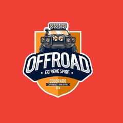 Wall Mural - offroad sport logo 