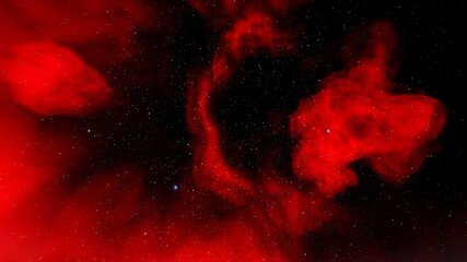 Wall Mural - red-violet nebula in outer space, horsehead nebula, unusual colorful nebula in a distant galaxy, red