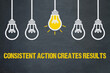 Consistent action creates results 