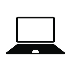 Fototapete - Laptop icon. Laptops or notebook computer. Vector illustration isolated on white background. EPS10