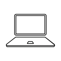 Fototapete - Laptop icon. Laptops or notebook computer. Vector illustration isolated on white background. EPS10