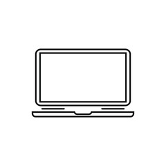 Fototapete - Laptop icon. Laptops or notebook computer. Vector illustration isolated on white background. EPS10