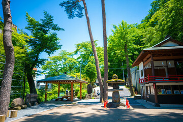 群馬県渋川市伊香保町の伊香保温泉に旅行する風景 Scenery of a trip to Ikaho Hot Springs in Ikaho-machi, Shibukawa City, Gunma Prefecture.