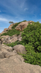 Sticker - Vertical shot of rock formations