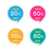 © wiyada138 - Colorful sale discount percentage label