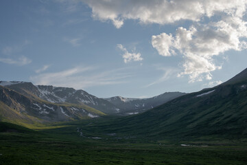 Wall Mural - mountains and clouds