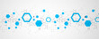 © Alex - Modern science or technology abstract background using hexagonal shapes. Vector.