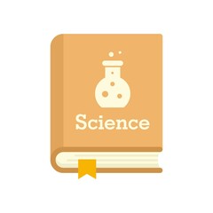 Poster - science book icon flat isolated vector