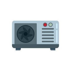 Poster - commercial air conditioner icon flat isolated vector