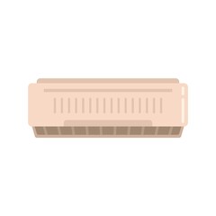 Poster - room air conditioner icon flat isolated vector