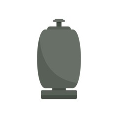 Poster - Aircraft repair pneumatic icon flat isolated vector
