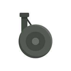Poster - Aircraft repair wheel icon flat isolated vector
