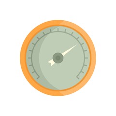 Poster - pressure barometer icon flat isolated vector