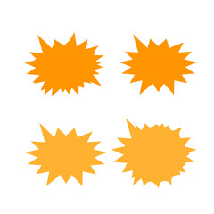 Wall Mural - Set of vector starburst, sunburst badges. Starburst isolated icons set