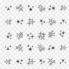 Wall Mural - sparkles, starbursts and fireworks. linear