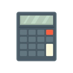 Poster - Audit calculator icon flat isolated vector
