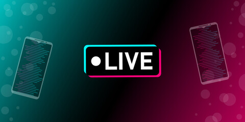 Wall Mural - colored modern background in the style of the social network. digital background. stream cover. soci