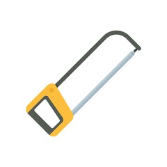 Poster - industry saw icon flat isolated vector