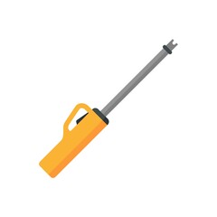 Poster - Gasoline kitchen tool icon flat isolated vector
