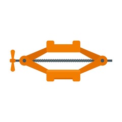 Sticker - Lift jack-screw icon flat isolated vector