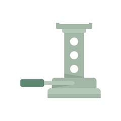 Poster - maintenance jack-screw icon flat isolated vector