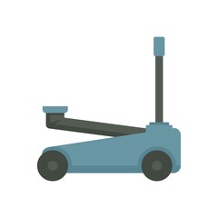 Poster - Auto jack-screw icon flat isolated vector