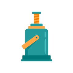 Poster - Industry jack-screw icon flat isolated vector