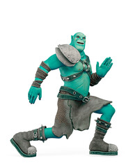 green orc cartoon is doing a funny dance