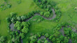 © Tomas Vynikal - River delta river meander inland dron aerial video shot in floodplain forest and lowlands wetland swamp, quadcopter view flying fly flight show, protected landscape area of Litovelske Pomoravi