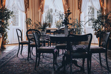 A Guest Room - Dining Room In An Old Style Residence