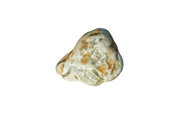 Aufkleber - natural sea stone isolated on white background. pebble for design