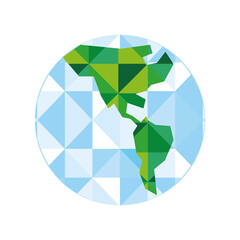 Wall Mural - world map abstract