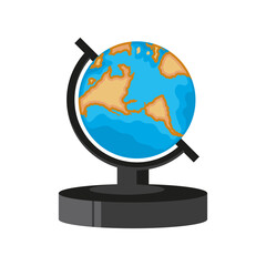 Wall Mural - school globe map